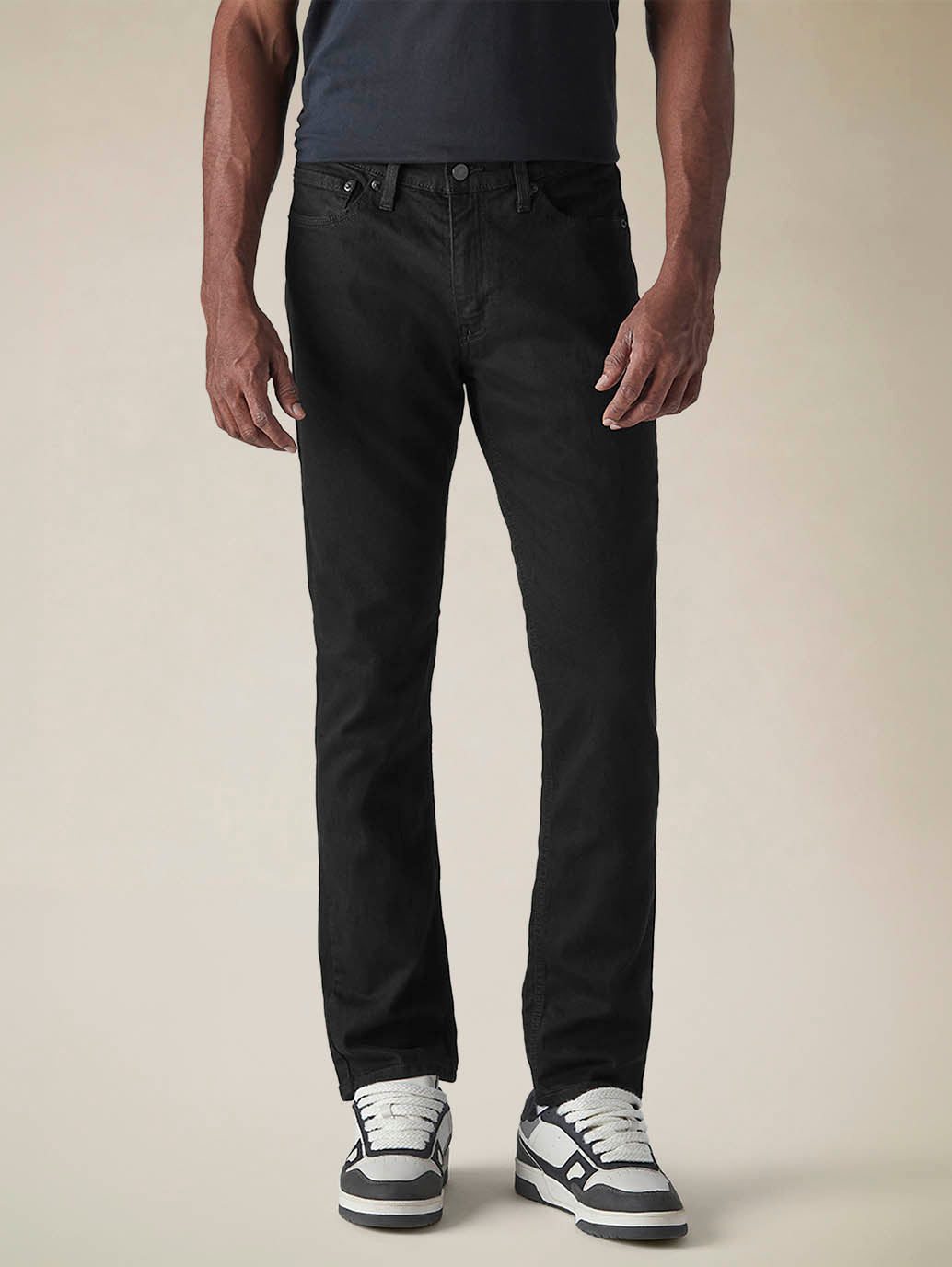 Mens 511 Mid Rise Slim Fit Cotton Stretch Blend Jeans - Front View