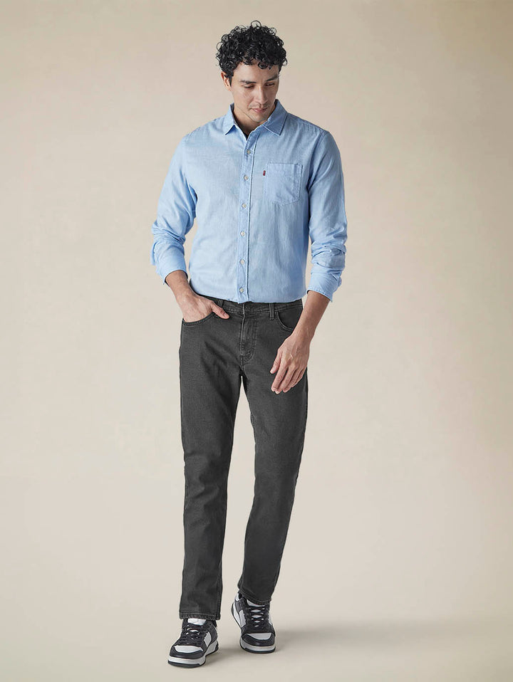 Men's 511 Charcoal Grey Slim Fit Mid Rise Jeans