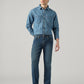 Men's 511 Dark Blue Slim Fit Mid Rise Jeans - Front View