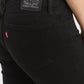 Women's 710 Black Skinny Fit Mid Rise Jeans - bdd8cfb1-2657-4050-9c23-7aea559c90fd View