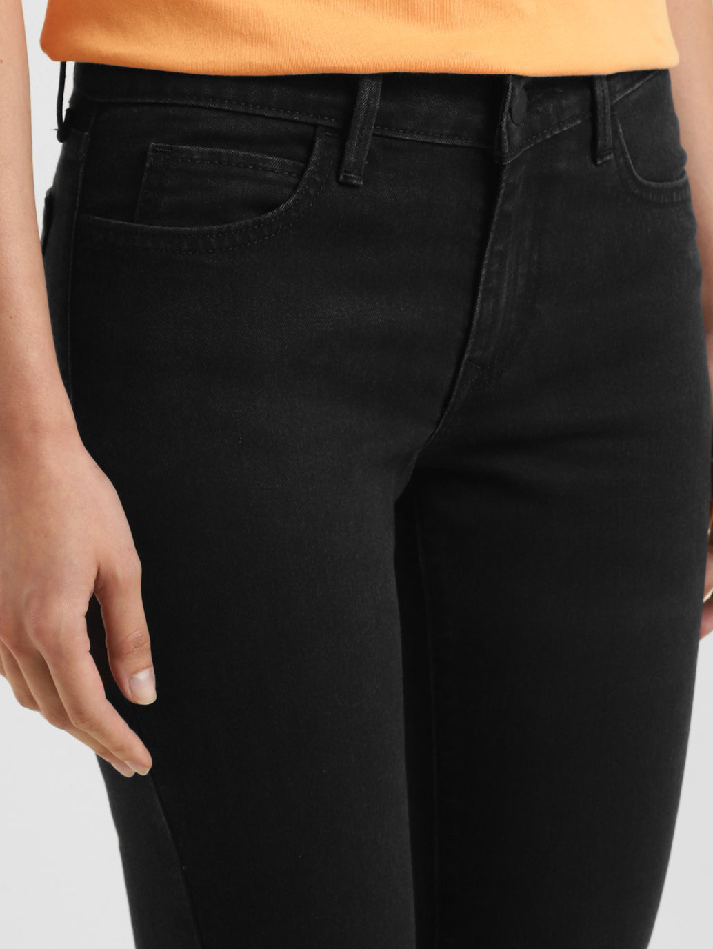 Women's 710 Black Skinny Fit Mid Rise Jeans - da18f146-30dc-4b3b-aac1-1b9020ff3616 View