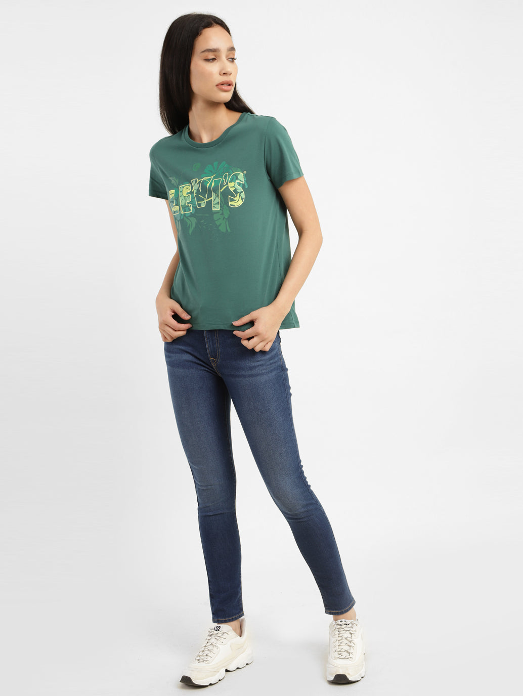 Women's 710 Blue Skinny Fit Mid Rise Jeans - 4b823851-04a9-4aaf-af6c-2728bdbfd2fb View