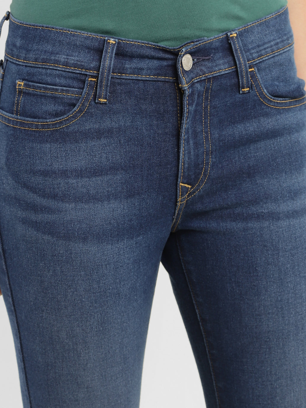 Women's 710 Blue Skinny Fit Mid Rise Jeans - fe50d601-4e3b-4181-9f5d-3eaea6e3ff4a View