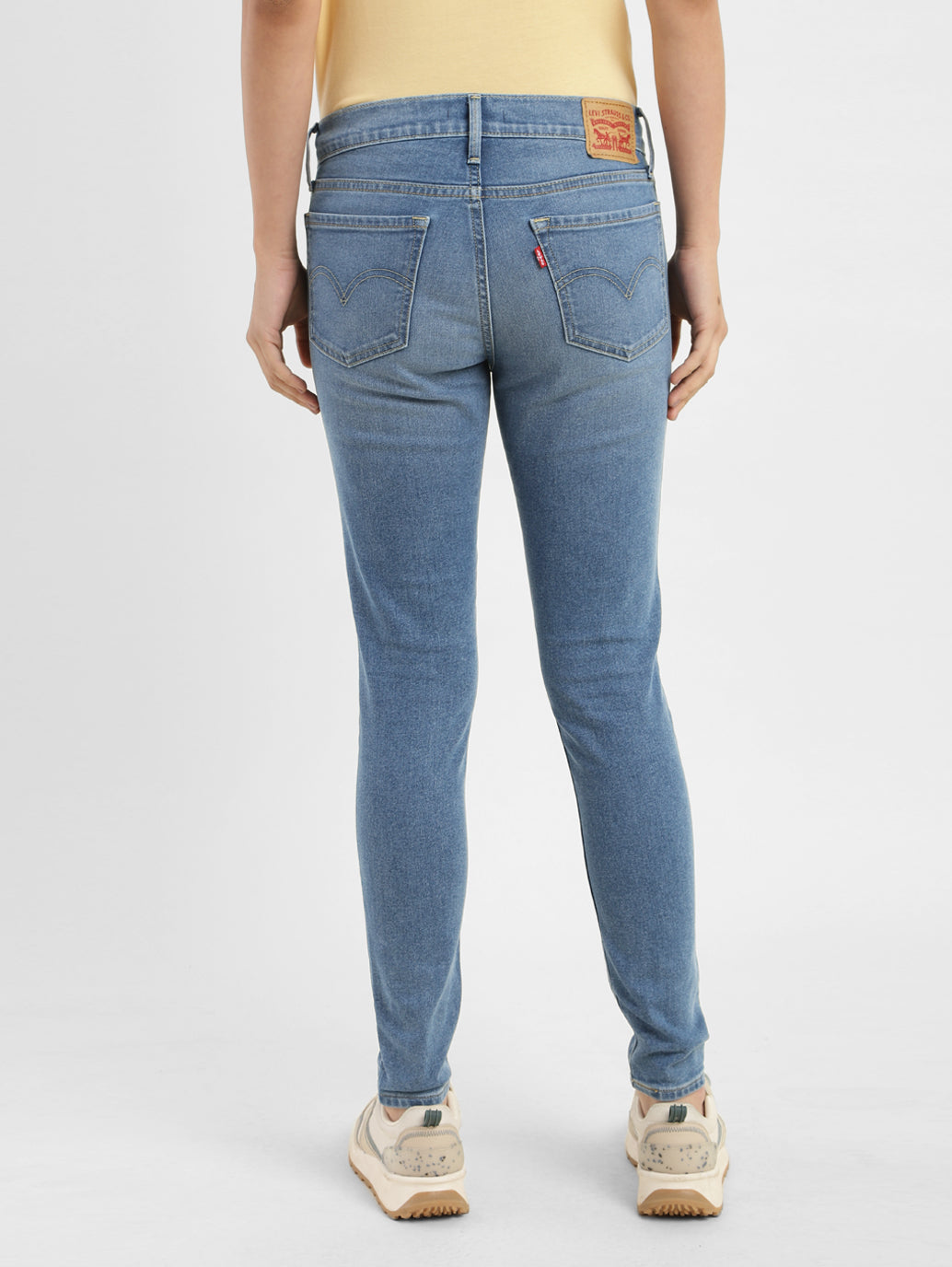 Women's 710 Blue Skinny Fit Mid Rise Jeans - f6bd24f8-c0f9-4789-b5aa-b628eb9b9d34 View