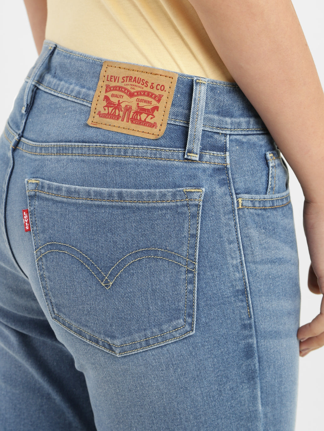 Women's 710 Blue Skinny Fit Mid Rise Jeans - baddd0df-e139-4690-961f-965e6453f3c7 View