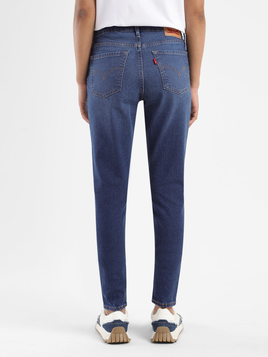 Women's 710 Blue Skinny Fit Mid Rise Jeans - 85c28767-342d-44f4-ae90-63de715afb3c View