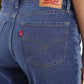Women's 710 Blue Skinny Fit Mid Rise Jeans - 8e0a515f-69af-4a2a-a7e1-44379471ef7a View