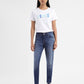 Women's 710 Blue Skinny Fit Mid Rise Jeans - 3218c779-1136-4fa4-8e56-6514cf07b68a View