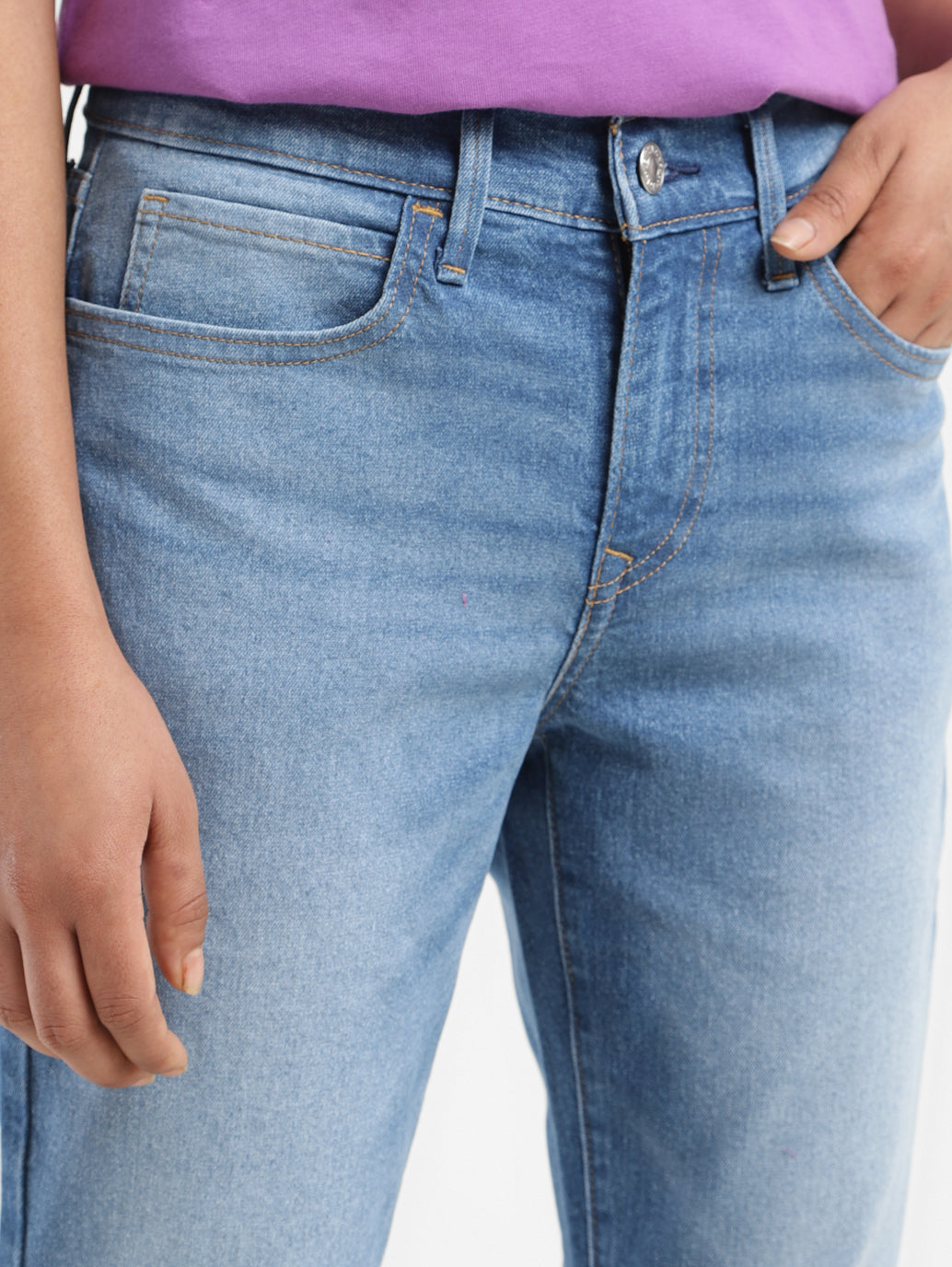 Women's 710 Blue Skinny Fit Mid Rise Jeans - da6d76ff-a96b-4b03-ac23-2d658b82cf41 View