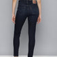Women's 710 Blue Skinny Fit Mid Rise Jeans - Back View