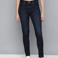 Women's 710 Blue Skinny Fit Mid Rise Jeans - front View