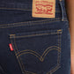 Women's 710 Navy Blue Skinny Fit Mid Rise Jeans - e2b707a3-d4fa-42cc-bded-bfe06365180b View