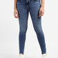 Women's 710 Blue Skinny Fit Mid Rise Jeans - 6edee4bb-4fcb-4d58-a47c-dbcbbebb1bb9 View