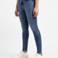 Women's 710 Blue Skinny Fit Mid Rise Jeans - 92e91477-3981-4e30-a8f1-a8b5114aac6f View