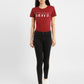 Women's 710 Black Skinny Fit Mid Rise Jeans - ModelFront View