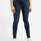 Women's 710 Blue Skinny Fit Mid Rise Jeans - 5317dadf-fee8-4608-ae51-462aedc7f6bc View