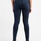 Women's 710 Blue Skinny Fit Mid Rise Jeans - ce639948-e191-4c25-a54b-50a2f1eca6c9 View