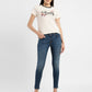 Women's 710 Blue Skinny Fit Mid Rise Jeans - 4113ec0c-a637-4c3a-b95b-eb685026604b View