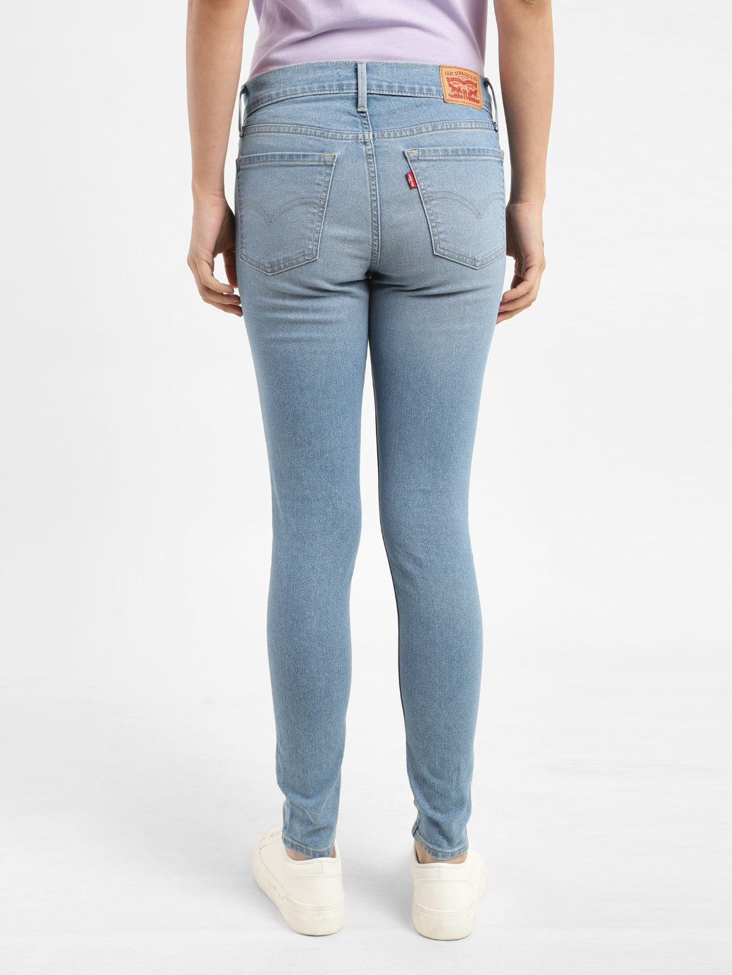 Women's 710 Blue Skinny Fit Mid Rise Jeans - b0fcc4bb-e12a-4264-8c41-51459c26761f View