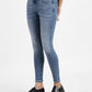 Women's 710 Blue Skinny Fit Mid Rise Jeans - 904ee23d-c087-4f7d-aac2-c0569315a9ed View