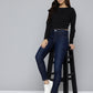 Women's 710 Blue Skinny Fit Mid Rise Jeans - 4 View