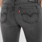 Women's 710 Grey Skinny Fit Mid Rise Jeans - Backdetails View