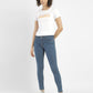 Women's 710 Blue Skinny Fit Mid Rise Jeans - ModelFront View