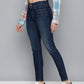 Women's 710 Blue Skinny Fit Mid Rise Jeans - Side View
