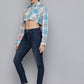 Women's 710 Blue Skinny Fit Mid Rise Jeans - StyleDetails View