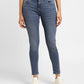 Women's 710 Blue Skinny Fit Mid Rise Jeans - 2ba0be53-2a94-4e50-a901-49a660e2075f View