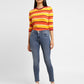Women's 710 Blue Skinny Fit Mid Rise Jeans - b0765300-6bfe-4503-8f5a-4600f100b41a View