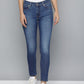 Women's 711 Blue Skinny Fit Mid Rise Jeans - A709000021 View