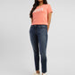 Women's 711 Blue Skinny Fit Mid Rise Jeans - StyleShot View