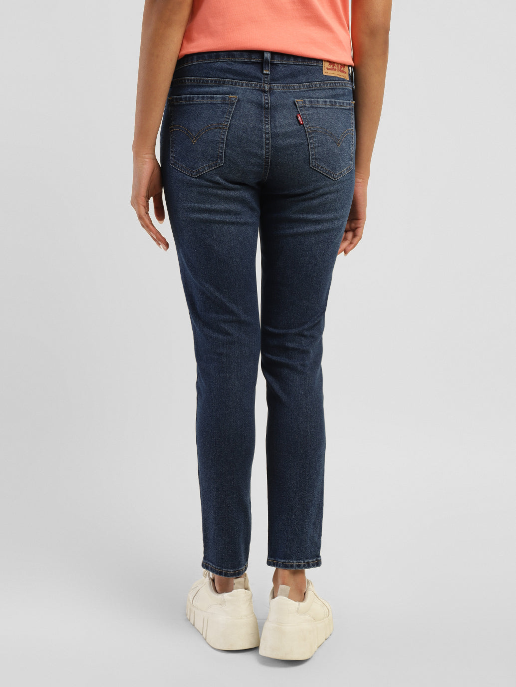 Women's 711 Blue Skinny Fit Mid Rise Jeans - 50c58c48-e02c-4c49-a619-574f4a0a408b View