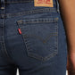 Women's 711 Blue Skinny Fit Mid Rise Jeans - BackDetails View