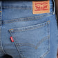 Women's 711 Blue Skinny Fit Mid Rise Jeans - BackDetails View