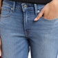 Women's 711 Blue Skinny Fit Mid Rise Jeans - FrontDetails View