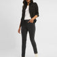 Women's 711 Black Skinny Fit Mid Rise Jeans - StyleShot View