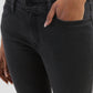 Women's 711 Black Skinny Fit Mid Rise Jeans - FrontDetails View