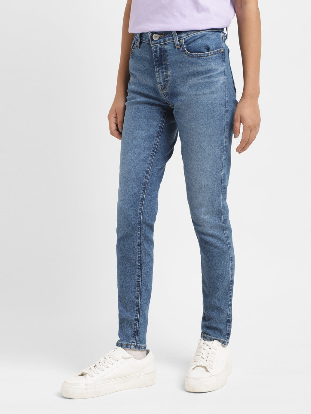 Women's 711 Blue Skinny Fit Mid Rise Jeans - d32613d1-f1da-4221-a92a-ccb1721c13d6 View