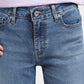 Women's 711 Blue Skinny Fit Mid Rise Jeans - details View