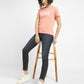 Women's 711 Blue Skinny Fit Mid Rise Jeans - StyleShot View