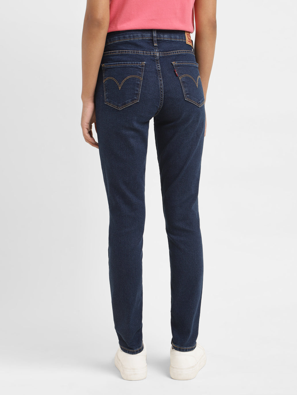 Women's 711 Blue Skinny Fit Mid Rise Jeans - 9cd8b08d-0c00-482c-9a77-b223d99707a3 View