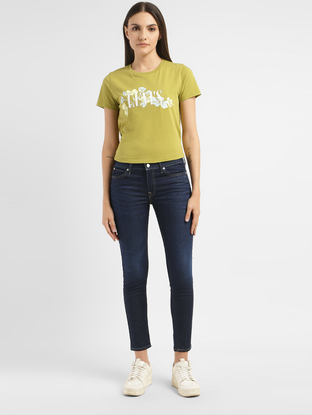 Women's 711 Blue Skinny Fit Mid Rise Jeans - a7dfddb2-1473-446e-a7fd-5debeaa756e6 View