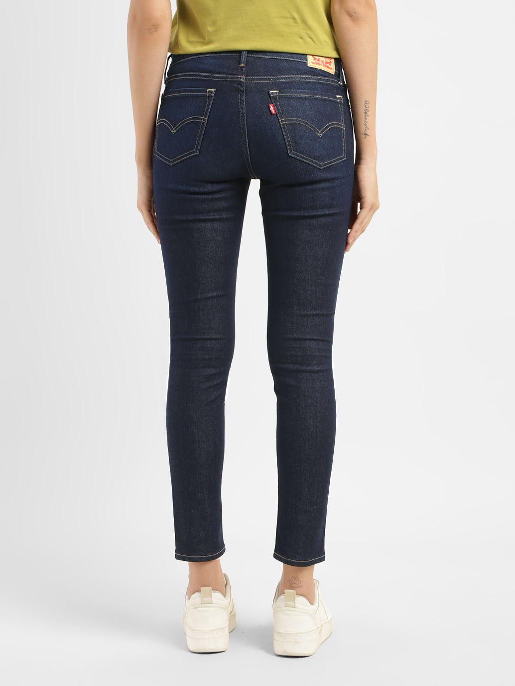 Women's 711 Blue Skinny Fit Mid Rise Jeans - 9d7a1e91-9bd0-409a-bb72-422bf9aa9f9d View