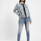 Women's 711 Blue Skinny Fit Mid Rise Jeans - 7604acce-57e2-4593-b004-e0dc6e4a1832 View