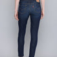 Women's 711 Blue Skinny Fit Mid Rise Jeans - Back View
