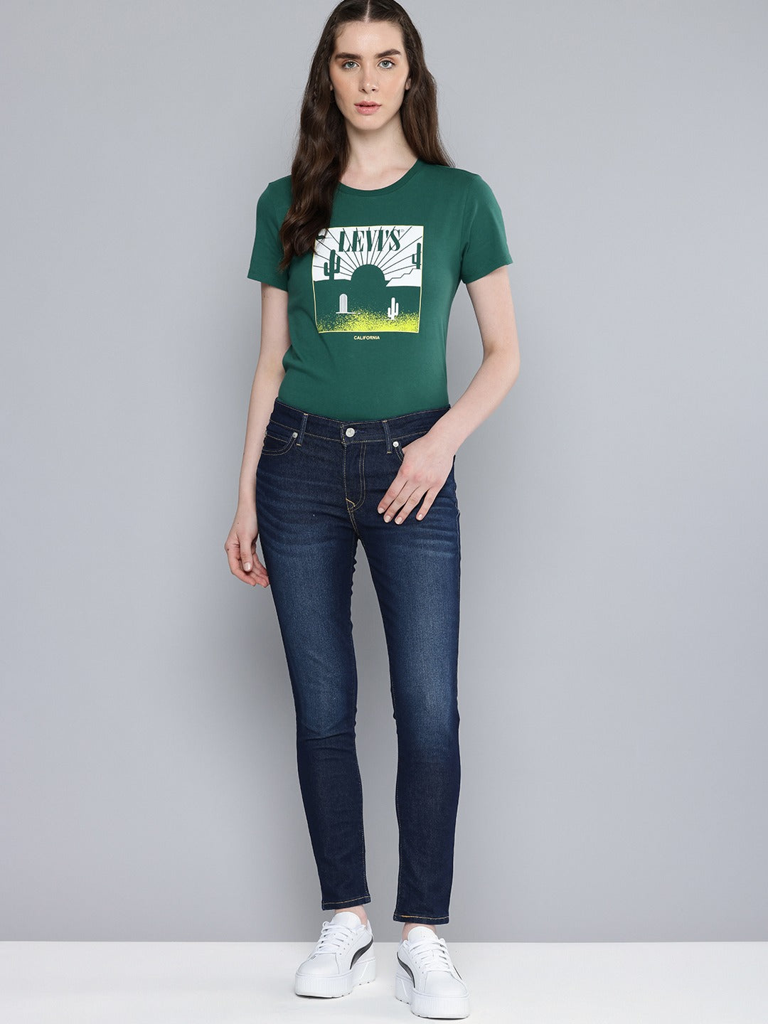 Women's Mid Rise 711 Skinny Fit Jeans