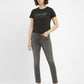 Women's 711 Grey Skinny Fit Mid Rise Jeans - ModelFront View