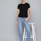 Women's 711 Blue Skinny Fit Mid Rise Jeans - Styledetails View